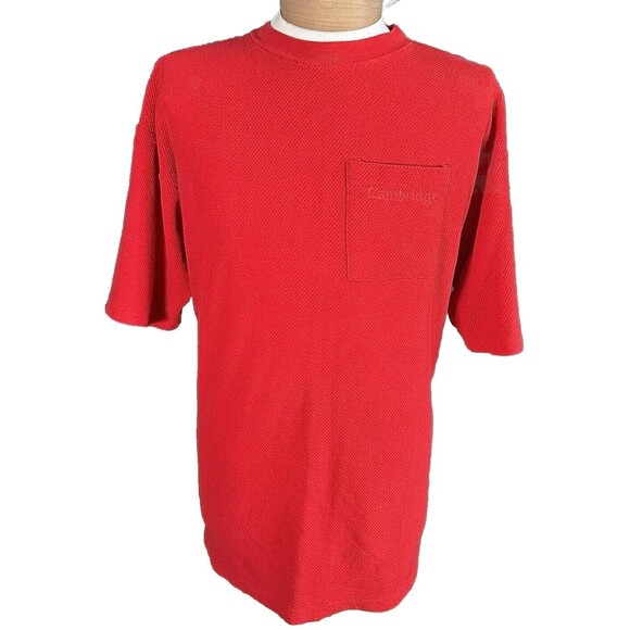 Vintage 90’s Cambridge Cigarettes Mesh Like Pocket T Shirt - Picture 1 of 4
